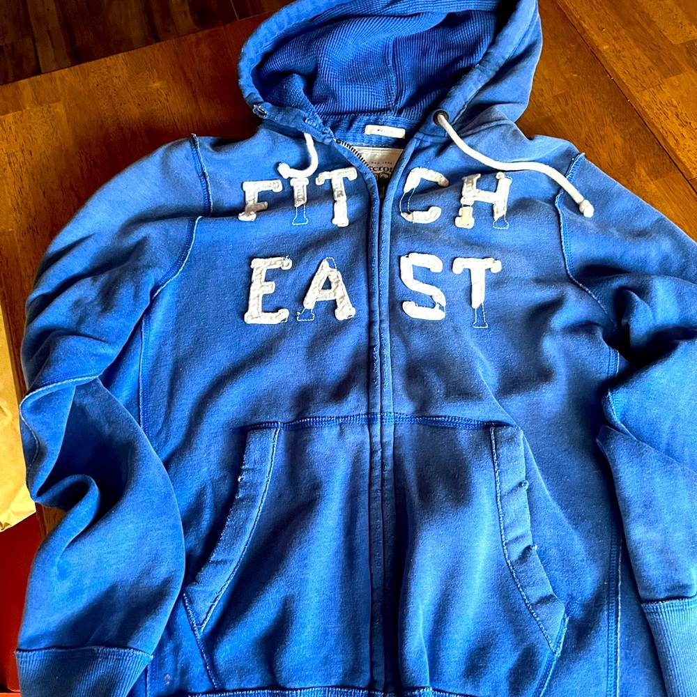 Abercrombie & Fitch zipper front sweatshirt size XXL. Great condition!